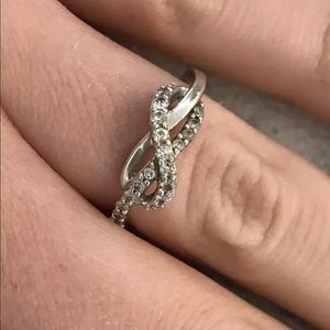 Diamond infinity ring